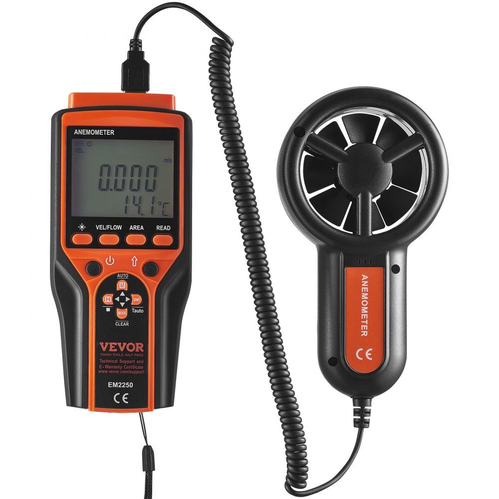 4 in 1 Anemometer 100,8 MPH Luftgeschwindigkeitsmesser 168 x 75 x 36 mm Anemometer IP44 Windmesser Windstärkemesser MAX/MIN/AVG/CU Windgeschwindigkeitsdaten Geschwindigkeitsmesser