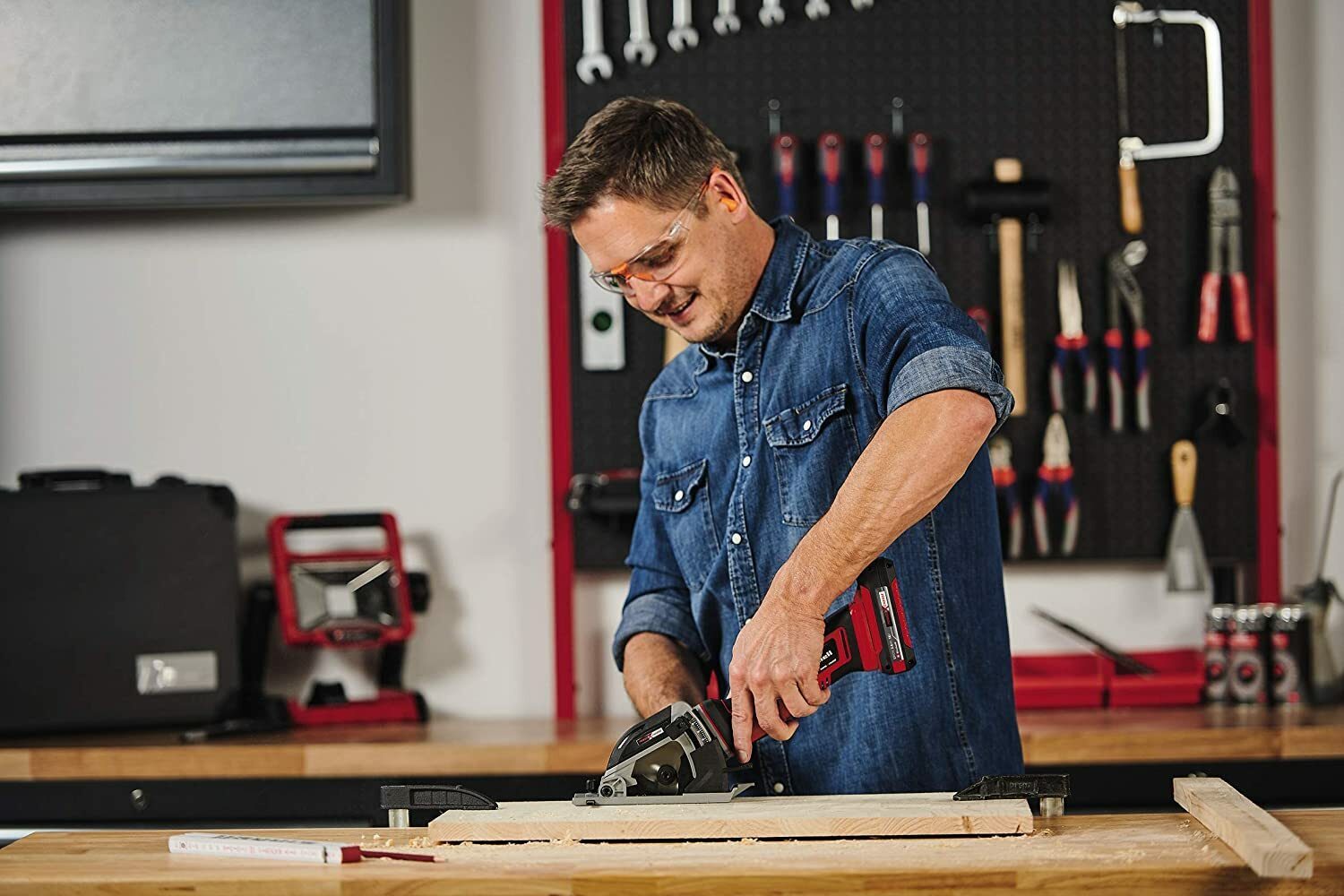 Mini scie circulaire sans fil Einhell TE-CS 18/89 Li-Solo Power