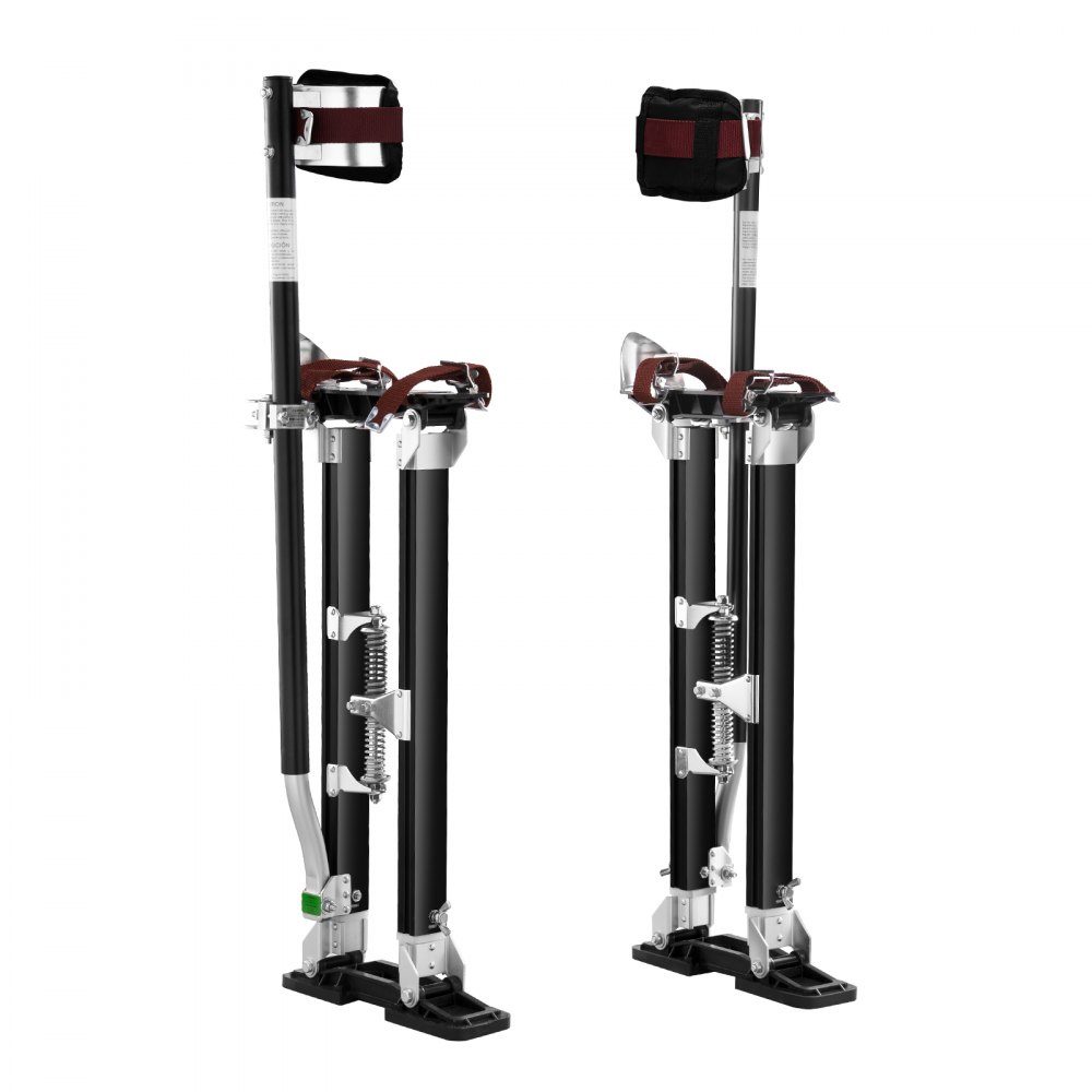 Aluminum Stilts Ceiling Construction 24-40" Height Adjustable Work Stilts Drywall 220lb Load Capacity Painter's Stilts 11-11" Base Size Black Painting Home Decor Tree Trimming Electrical Work