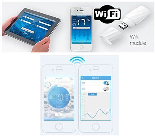 Split-Klimaanlage/Heizung in einem Set mit Kabeln A++ ECO Smart Inverter WiFi WLAN 12000btu/3,5kW + Kupferkabel Golden-Fin ✔️ Smart Home ✔️ ALEXA ✔️ Google ✔️ Wärmepumpe ✔️
