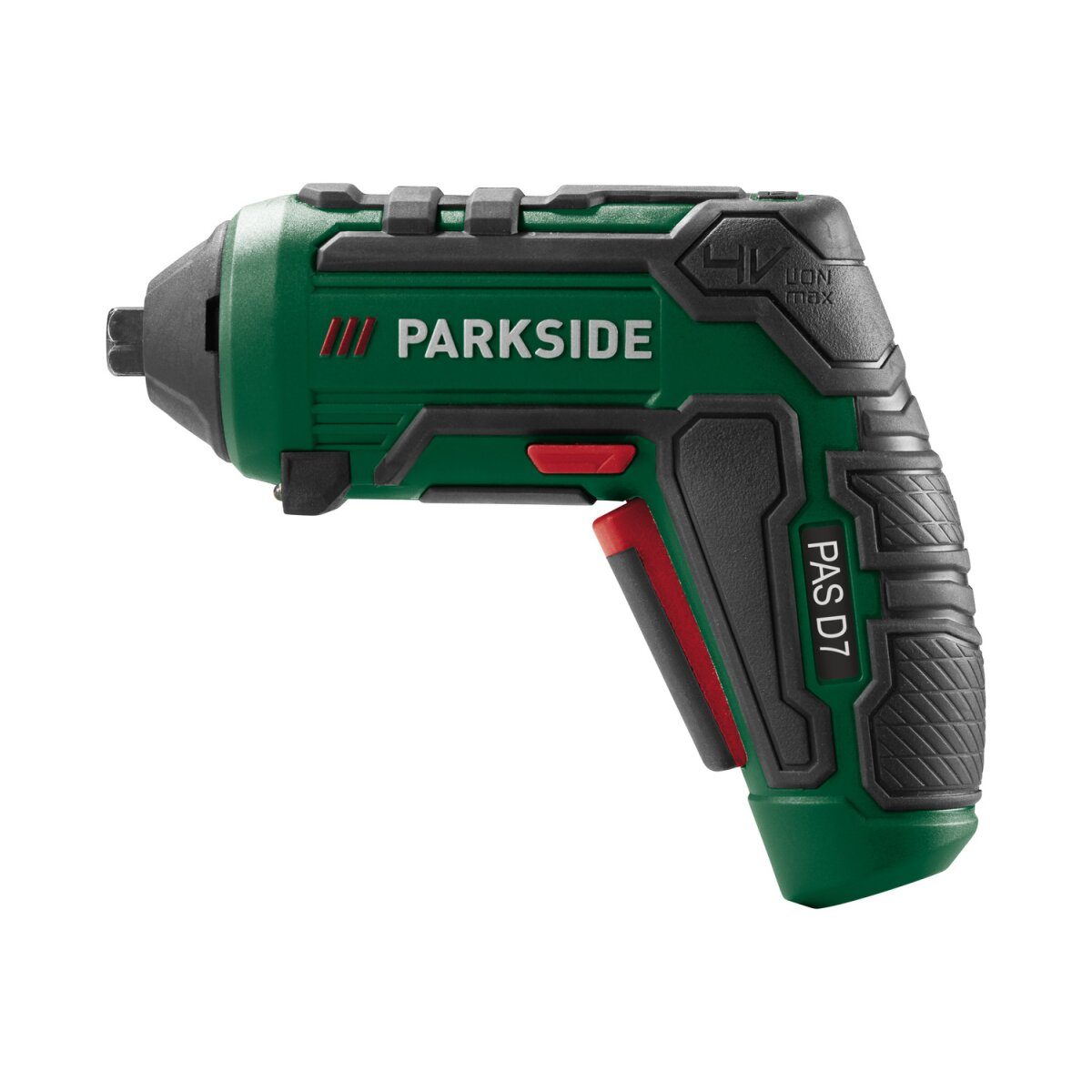 PARKSIDE® 4 V cordless screwdriver “PAS D7” with replacement attachments