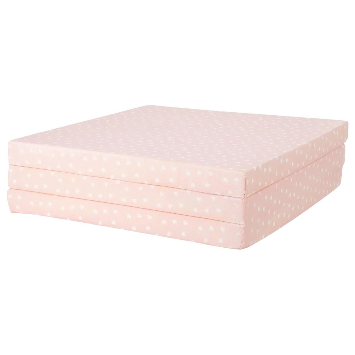 Matelas pliant LIVARNO® pour enfant, 168 x 60 x 5 cm, coeurs rose