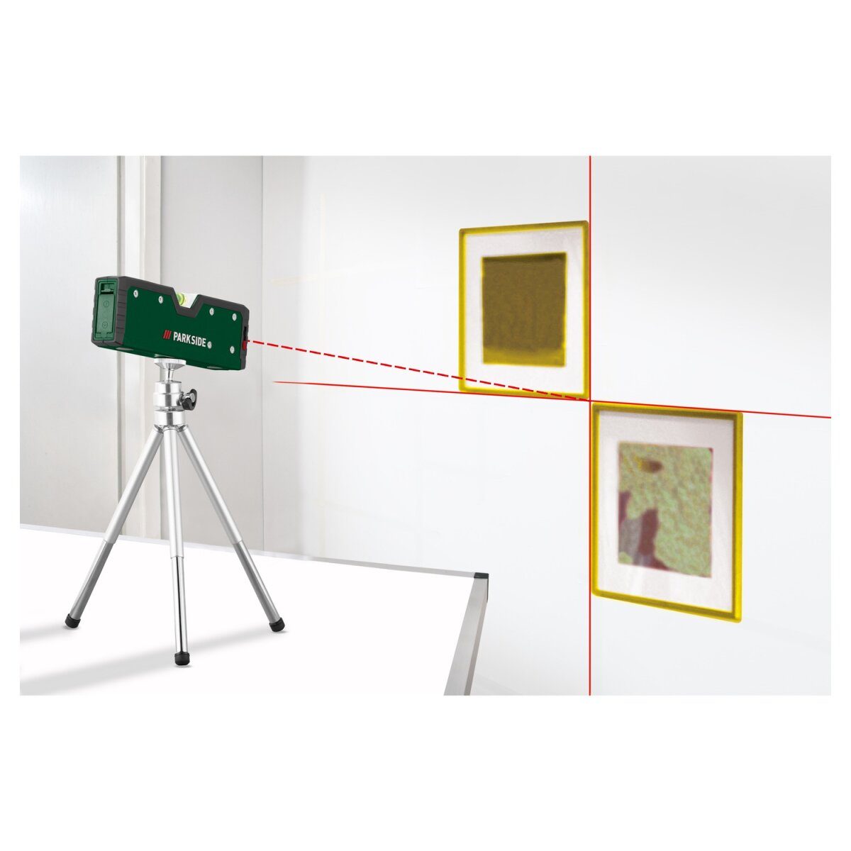 PARKSIDE® laser spirit level “PLW A5”, with illuminated tube levels
