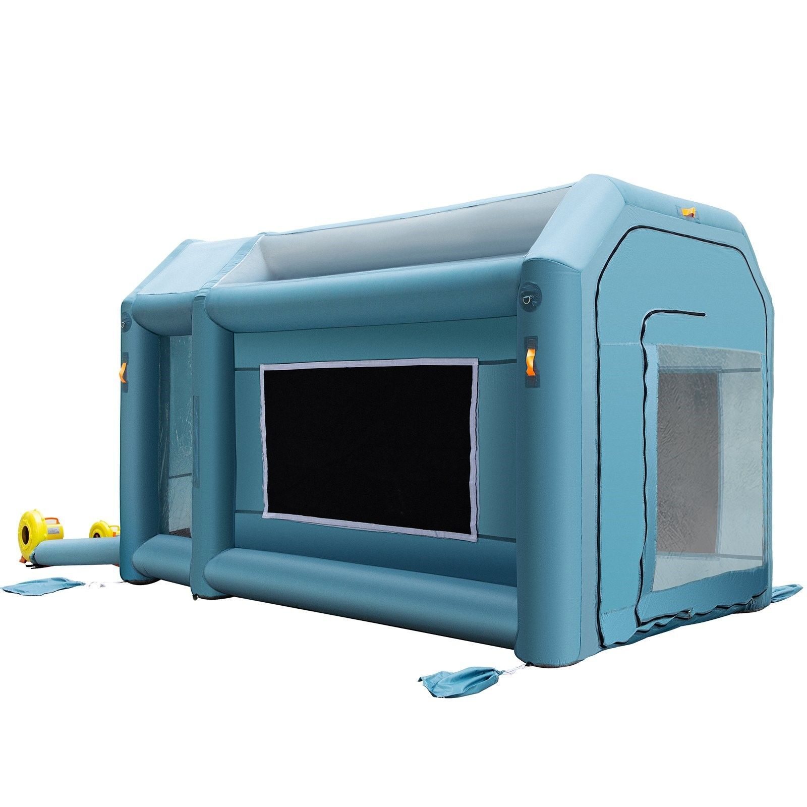 Ensemble complet de peintres mobiles, cabine de peinture gonflable pour voiture, cabine de peinture 4 x 2,5 x 2,2 m