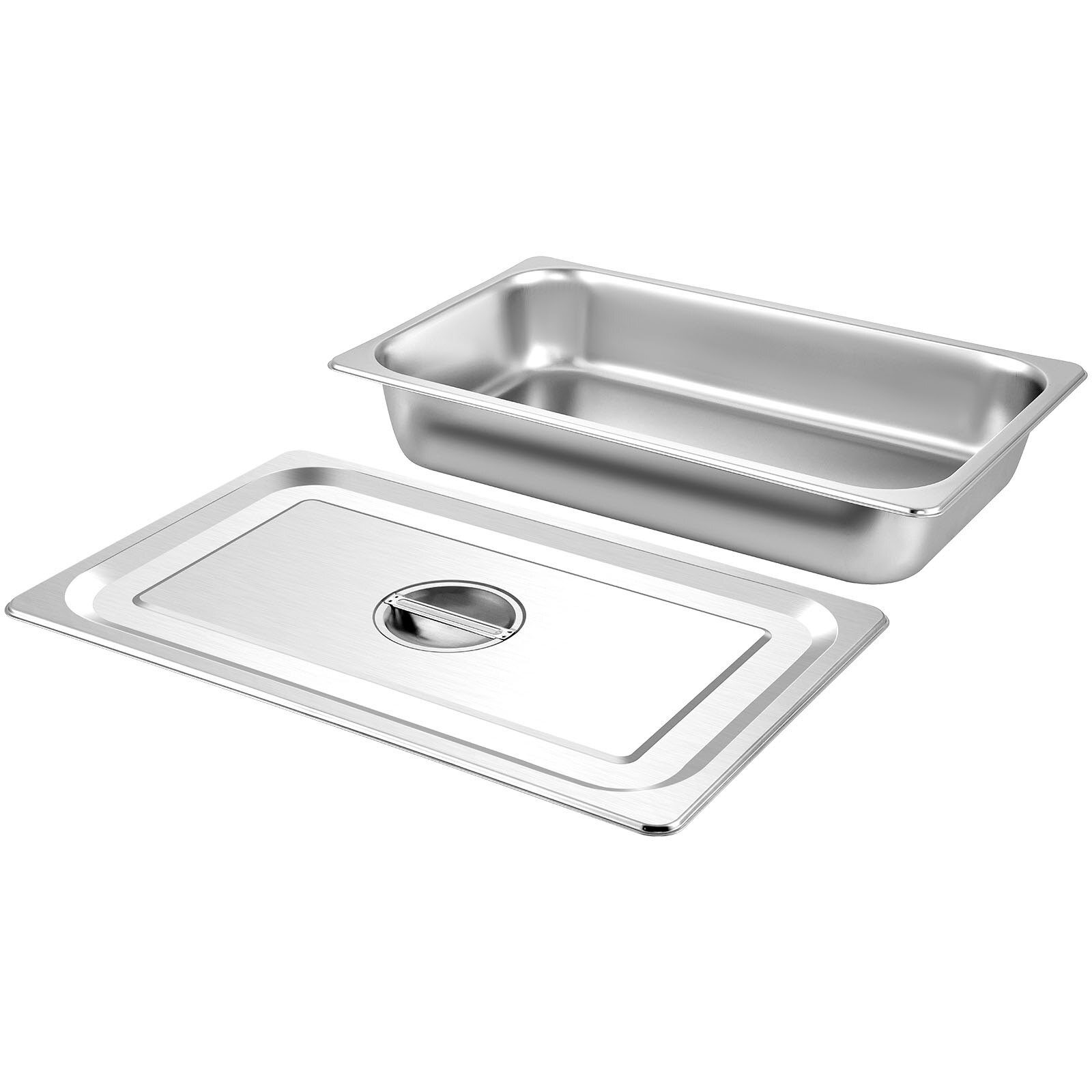 Récipients en acier inoxydable, paquet de 4, récipients alimentaires, récipients alimentaires avec couvercles, plaques antiadhésives, 53,7 x 33 x 9,5 cm, récipient chauffant professionnel pour aliments, gâteaux, restauration snack restaurant gastro hôtel Récipients en acier inoxydable, paquet de 4, récipients alimentaires, récipients alimentaires avec couvercles, plaques antiadhésives, 53,7 x 33 x 9,5 cm, récipient chauffant professionnel pour aliments, gâteaux, restauration snack restaurant gastro hôtel
