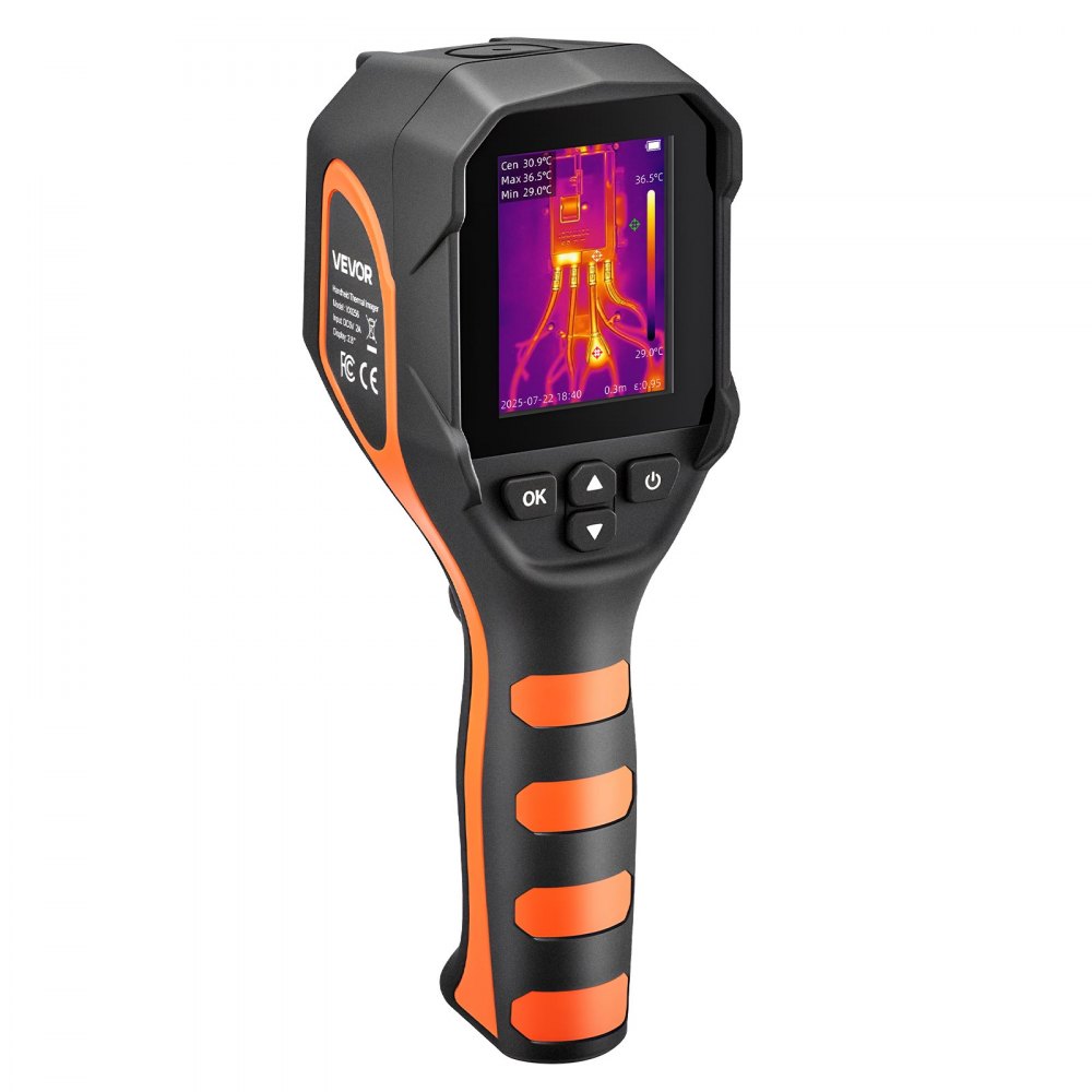 Warmtebeeldcamera, 320x240 TISR superresolutie, thermische camera met 2 MP visuele camera, 160x120 IR-resolutie, 25 Hz vernieuwingsfrequentie, -20°C tot 550°C, 4 beeldmodi en 6 kleurenpaletten Warmtebeeldcamera, 320x240 TISR superresolutie, thermische camera met 2 MP visuele camera, 160x120 IR-resolutie, 25 Hz vernieuwingsfrequentie, -20°C tot 550°C, 4 beeldmodi en 6 kleurenpaletten