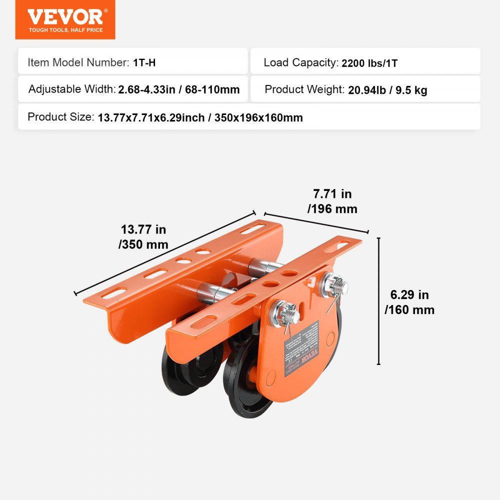 Manual electric lifting truck 1 ton 2.68