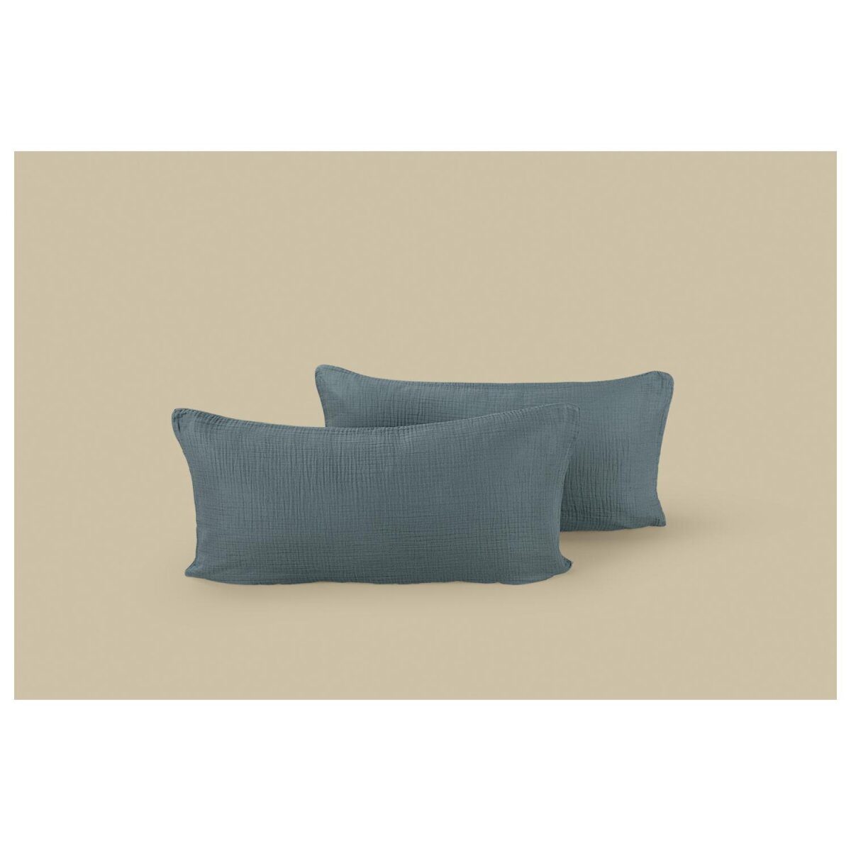 LIVARNO® Muslin cushion cover, 40 x 80 cm, 2 pieces
