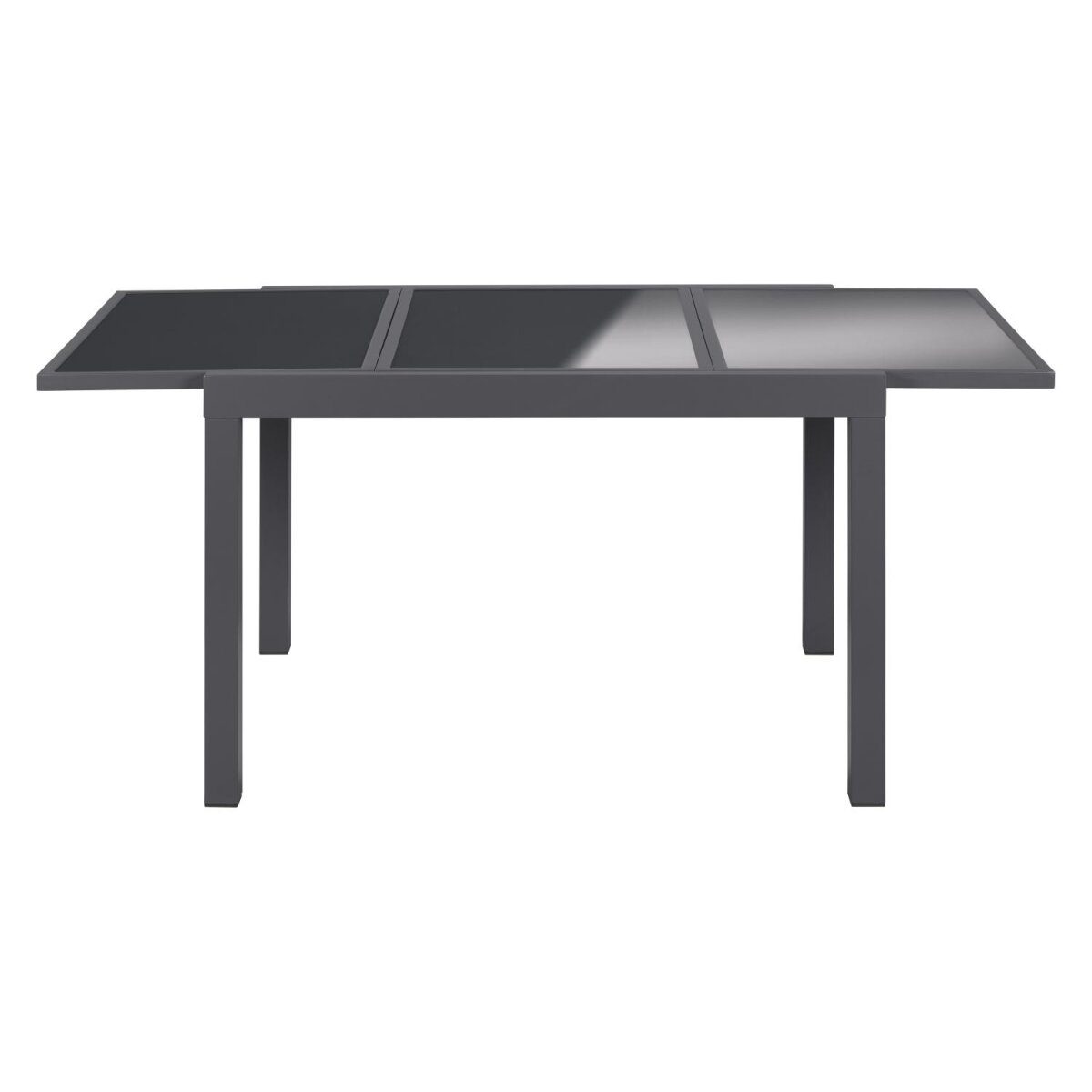 LIVARNO home Aluminium-Gartentisch „Houston / Toronto“, ausziehbar, grau