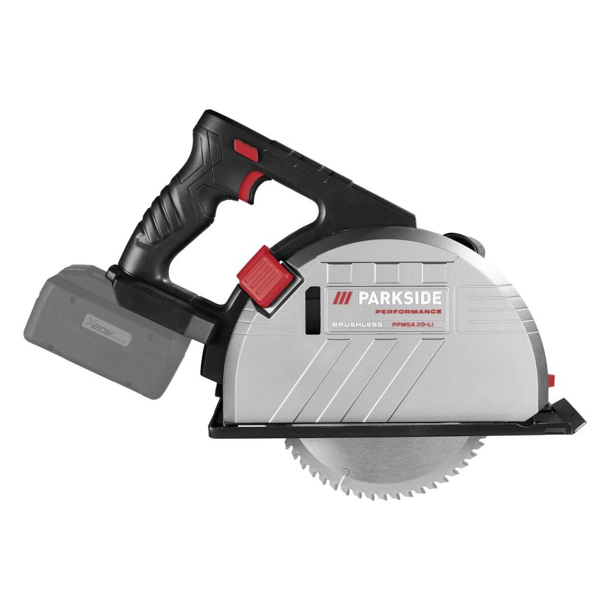 PARKSIDE PERFORMANCE® 20 V Akku-Hand-Metallkreissäge „PPMSA 20-Li A1“, ohne Akku und Ladegerät PARKSIDE PERFORMANCE® 20 V Akku-Hand-Metallkreissäge „PPMSA 20-Li A1“, ohne Akku und Ladegerät