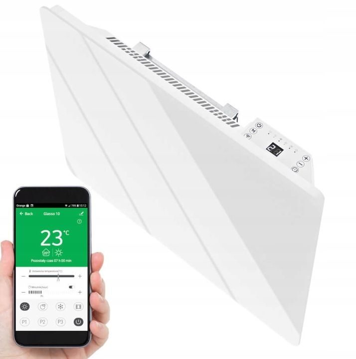 Energiesparender Heizkonvektor mit THERMOSTAT WIFI APP-Steuerung 900 W