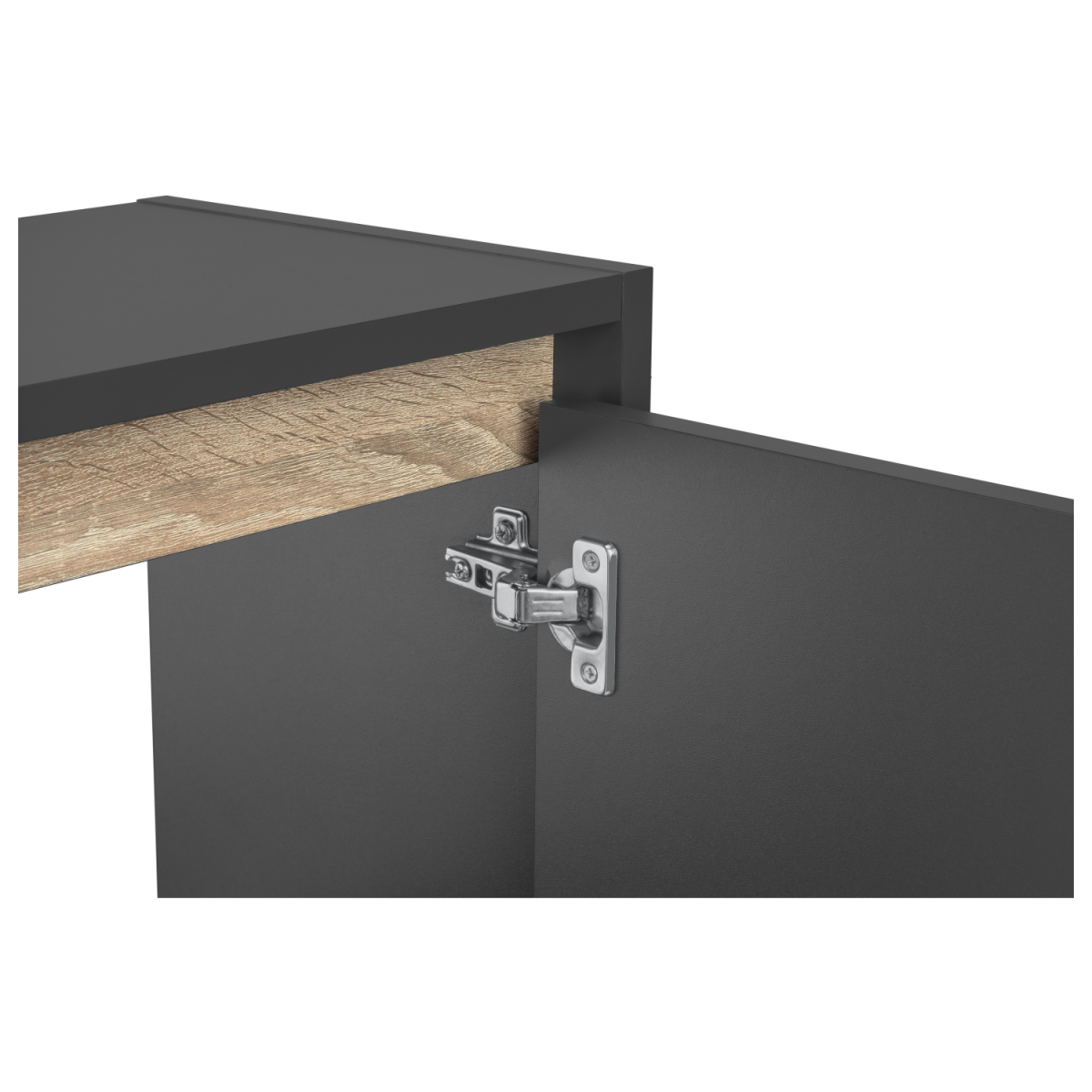 LIVARNO home Meuble vasque « Oslo » avec 2 portes, anthracite