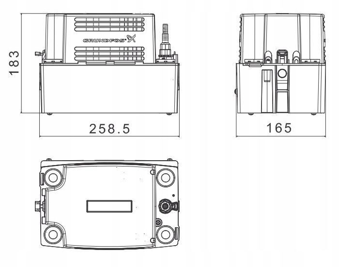 Kondensathebeanlage Kondensatpumpe Grundfos Conlift 1 LS 98455601 Original