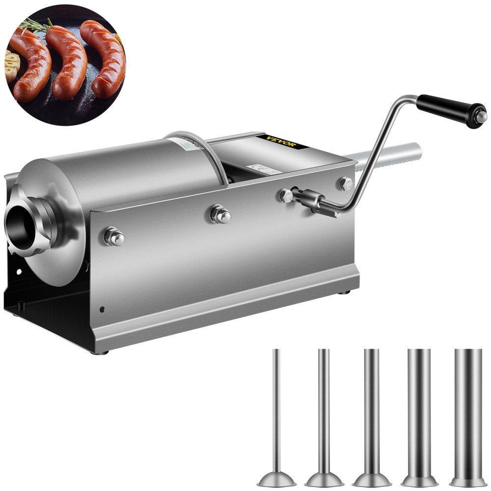 Remplisseur de saucisses 3L, hachoir à viande, Machine de remplissage de saucisses, seringue horizontale en acier inoxydable