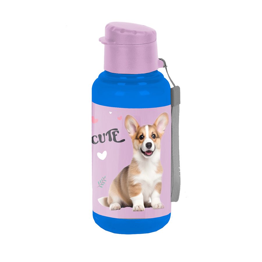 Niedliche Corgi -Wasserflasche