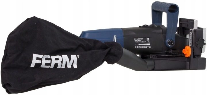 Ferm BJM1009 900W Lamellenfräsmaschine Flachdübelfräsmaschine Komplettset mit Koffer