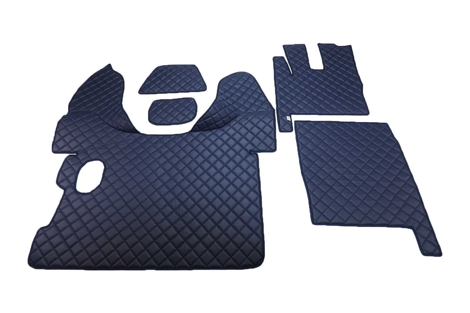 Handmade quilted floor mats DAF XF 106 from 2013 to 2016 manual transmission auxiliary heater CHOICE OF COLOR