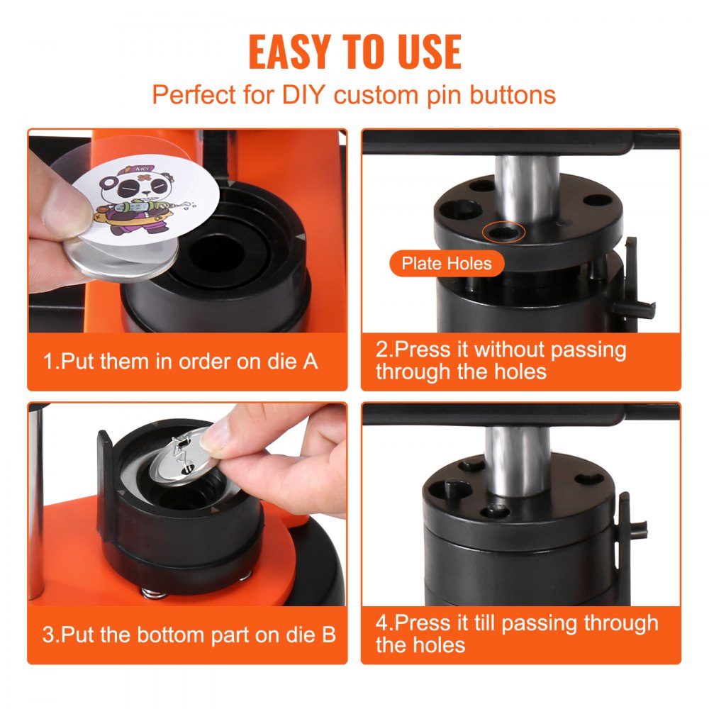Button machine button machine 32 mm 500 pieces. Badge Punch Press, Button Press, DIY Badge Press Machine, Pinback Button Maker for Personalized Badges, Including Magic Book and Circle Cutter