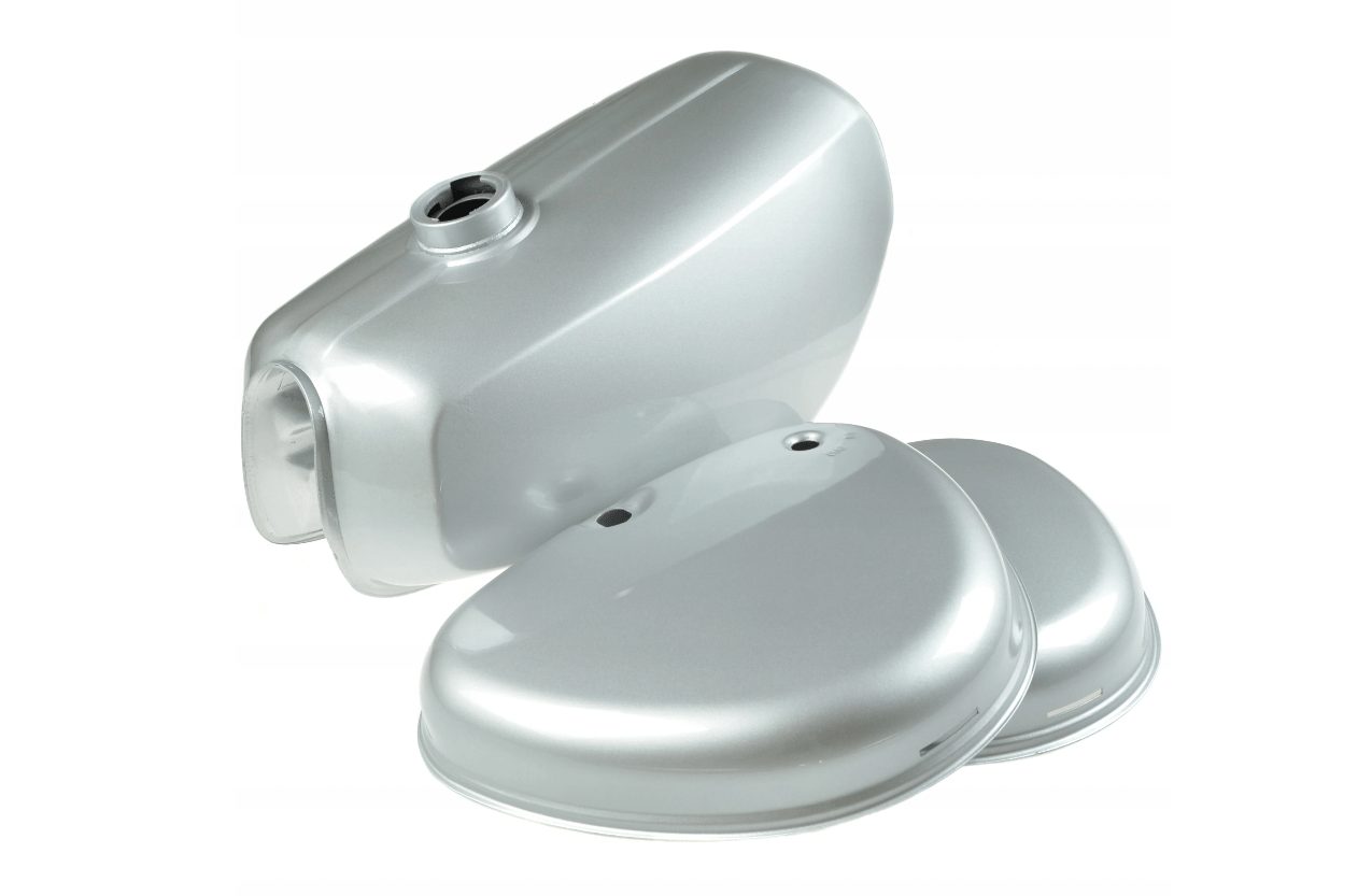 #SALE# NEW fuel tank with side cover in silver in an XXL set