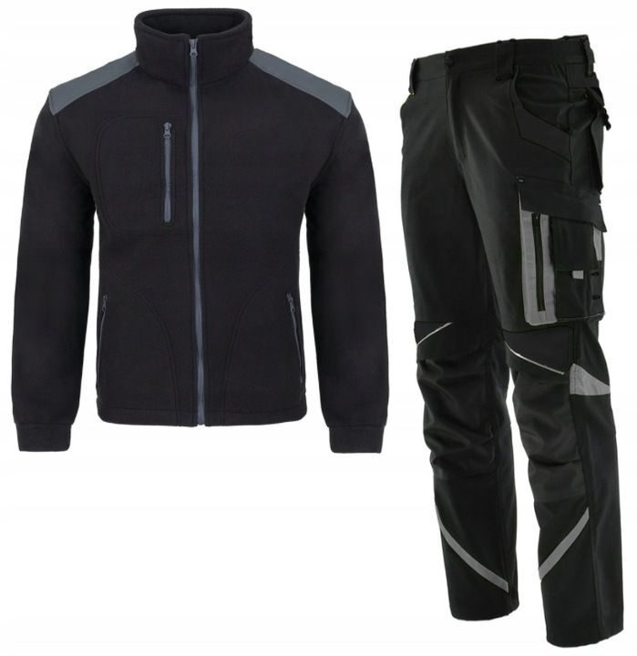 Ensemble pantalon et veste de travail haut de gamme pour ouvriers de montage, gris