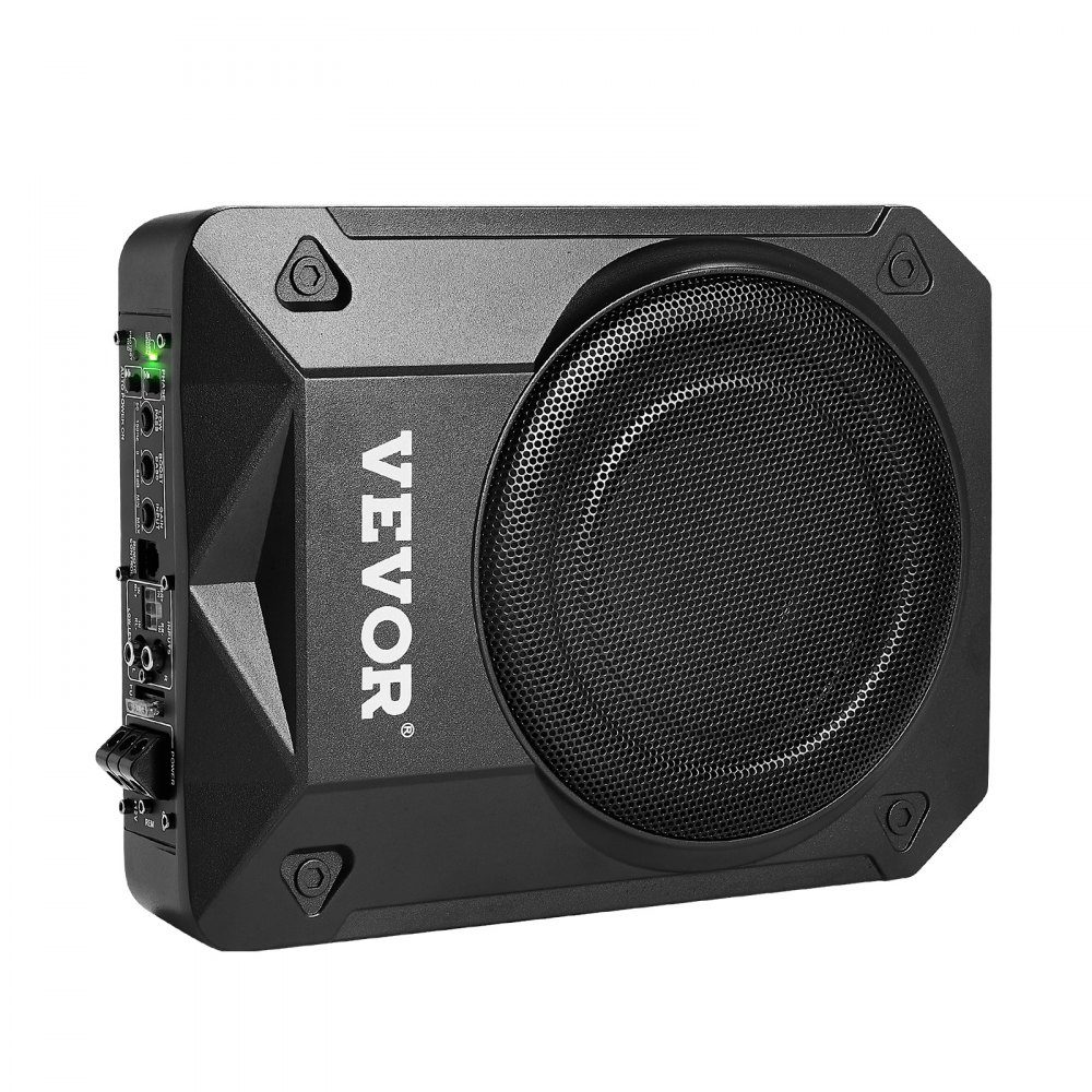 Subwoofer samochodowy pod siedzeniem 800 W, smukły subwoofer samochodowy o średnicy 203 mm, podsystem z wbudowanym wzmacniaczem, wejście wysokiego/niskiego poziomu i regulacja głośności dla SUV-ów, ciężarówek
