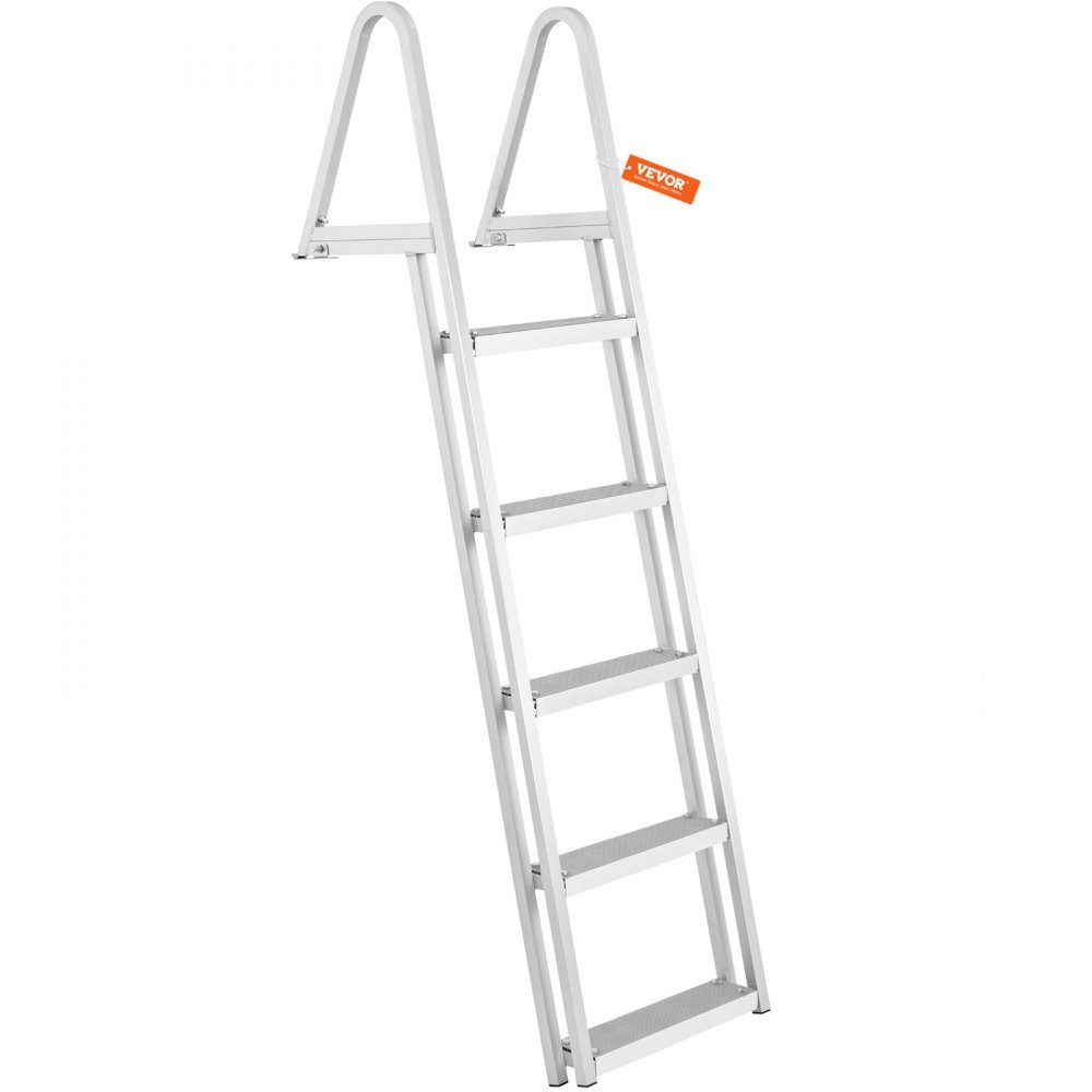 Badeleiter, Bootsleiter, abnehmbar, 5 Stufen, 159kg Tragkraft 610x455x1825mm