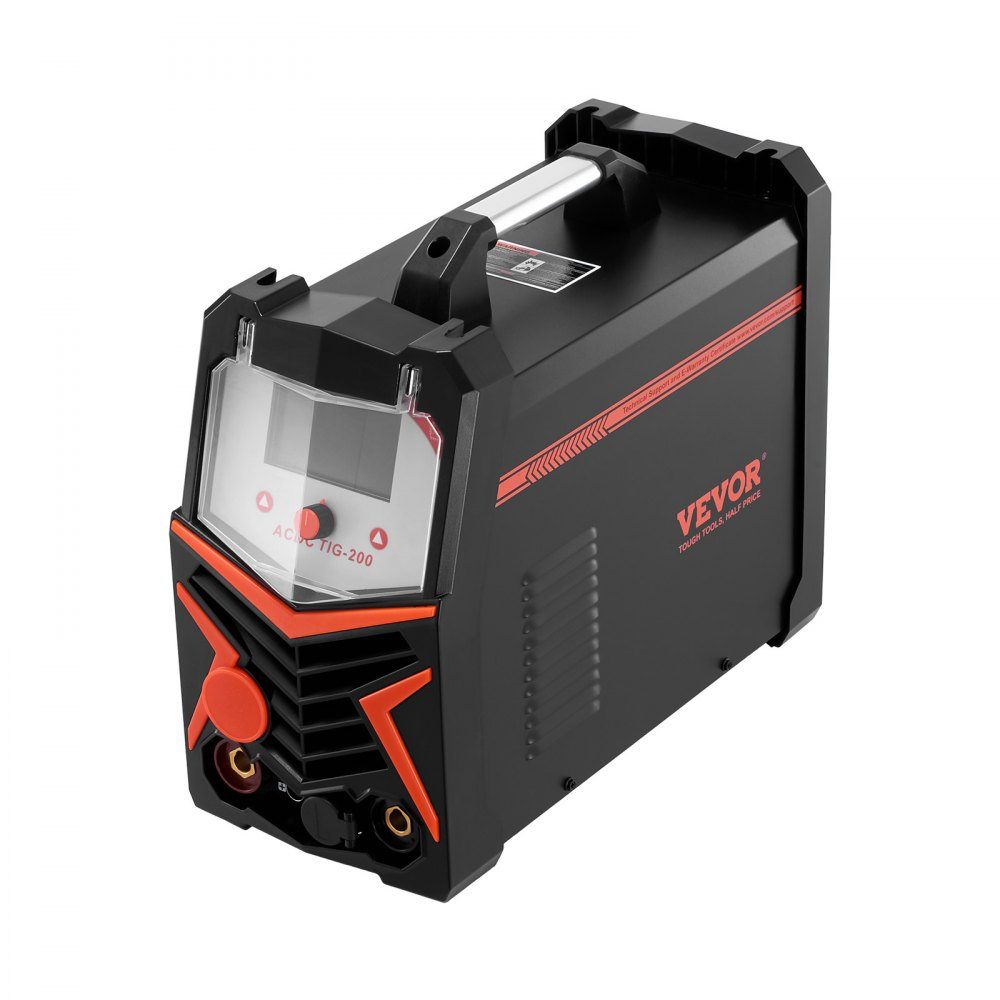 TIG Welder 200A 6 in 1 Aluminum Welder (LED Display) - AC TIG/DC TIG/AC Pulse TIG/DC Pulse TIG/Spot TIG/MMA (Stick) with IGBT Synergetic Control