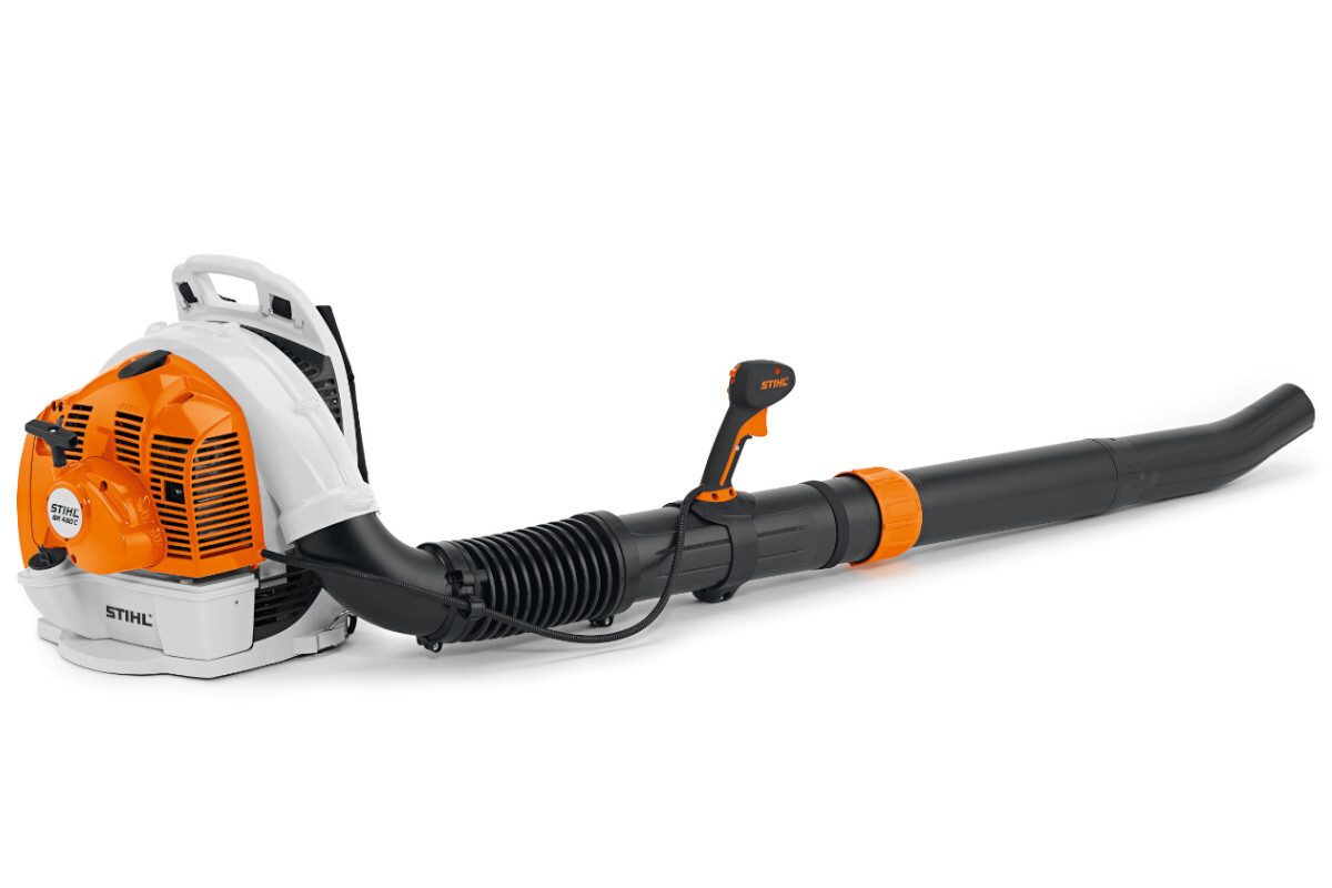 Stihl BR 450 C-EF Rucksackgebläse Benzin Gasgebläse Laubbläser (3,9 PS, 28 N) Benzingebläse 2-MIX Motor