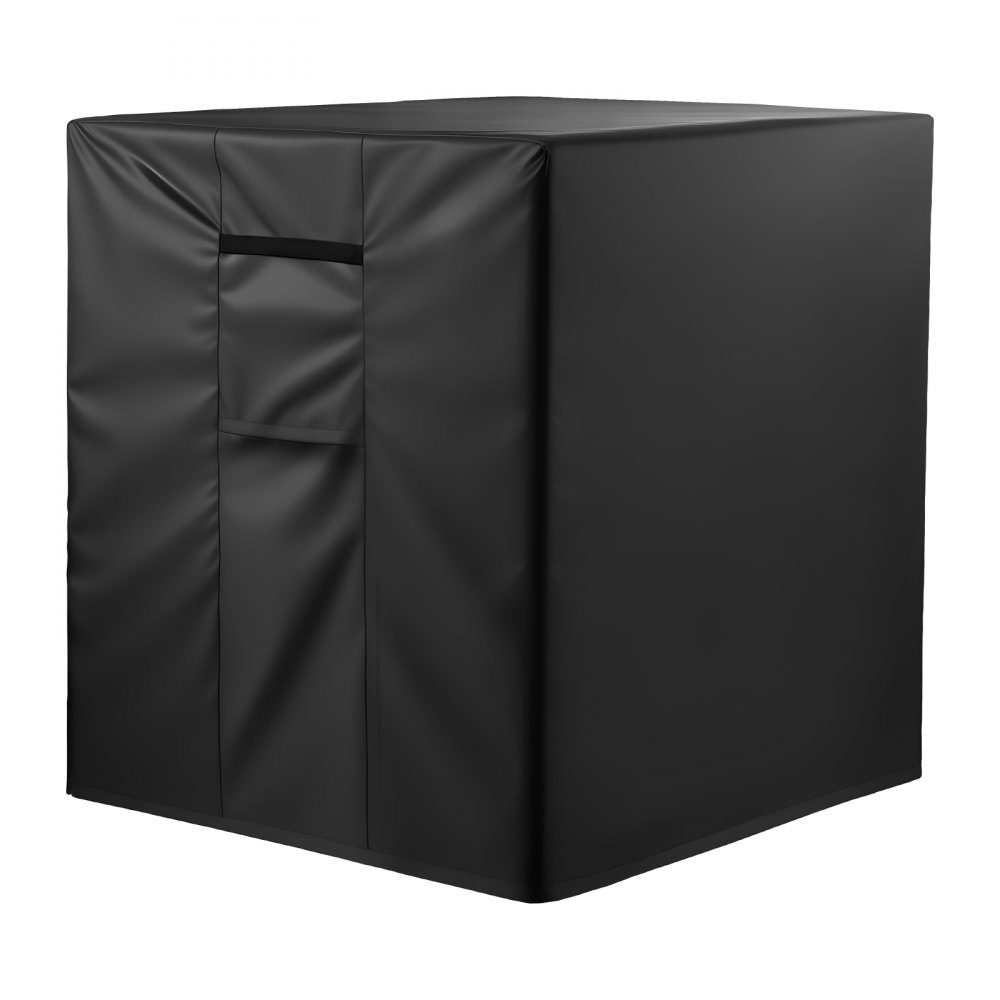 Air Conditioner Cover 762 x 762 x 810mm Triple Layer Waterproof Polyester Fabric Protective Cover Universal Fit Black