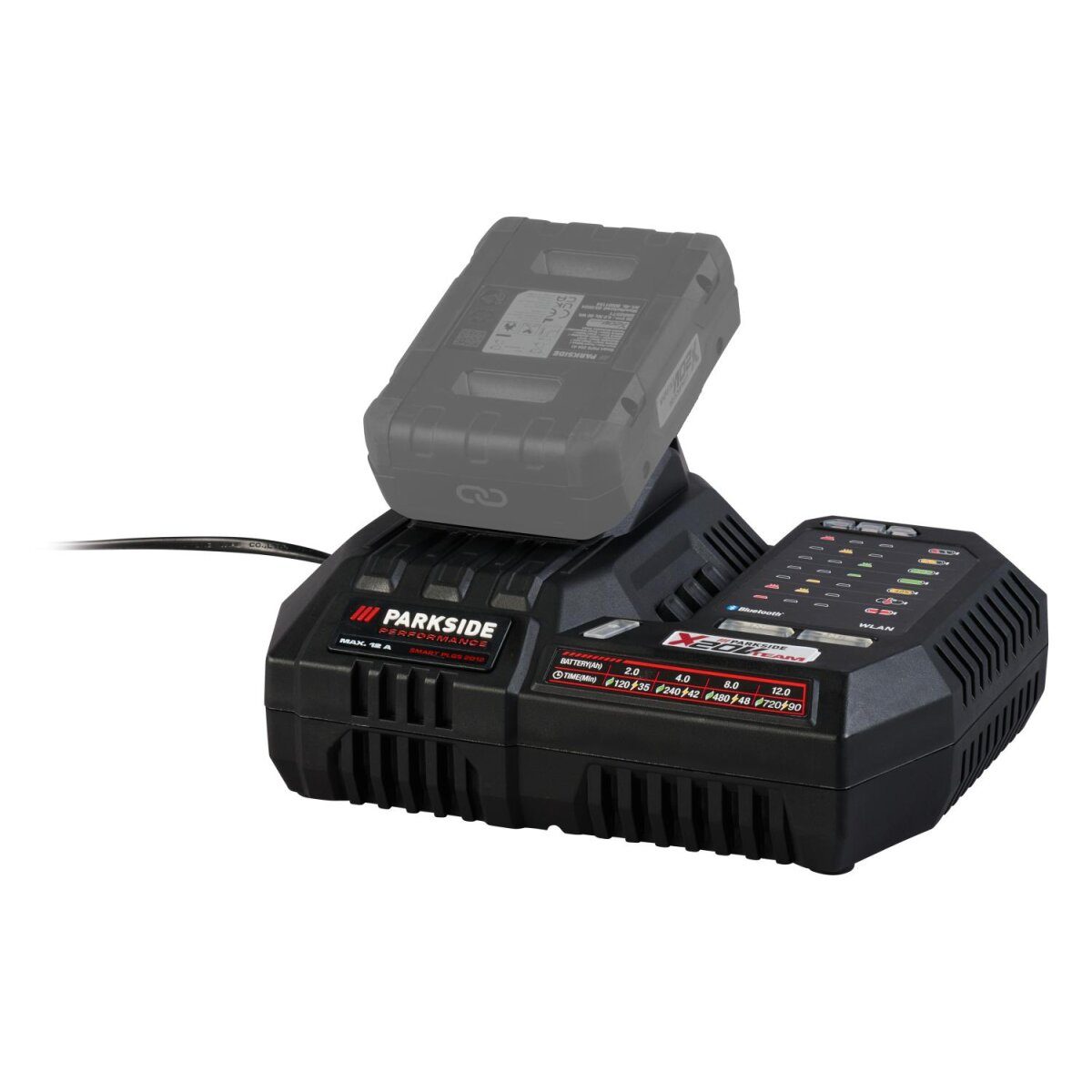 PARKSIDE PERFORMANCE® 20 V Smart-Akku-Ladegerät »PLGS 2012 A1«, ohne Akku