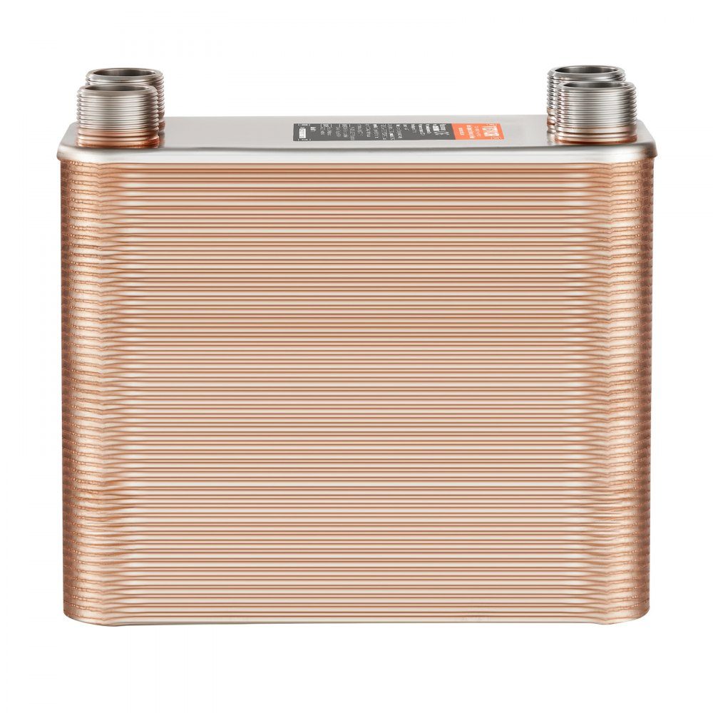 100 platenwarmtewisselaar 4x1-1/4 inch MNPT aansluiting gemaakt van 316L RVS