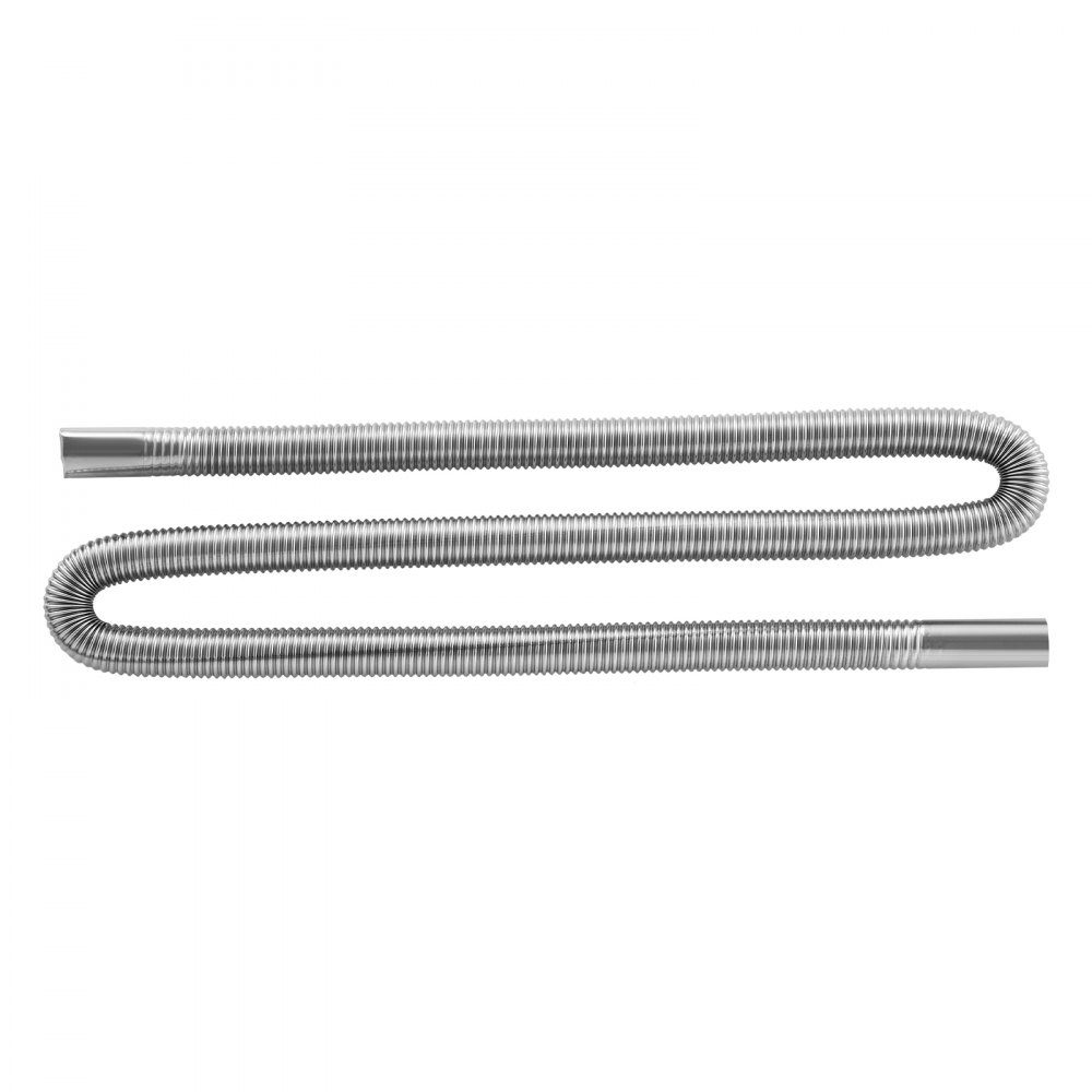 Exhaust pipe auxiliary heater Flexible exhaust hose 149 cm for car diesel heater with 2 clamps, stainless steel exhaust pipe with Φ 25 mm cross section for 2 kW / 5 kW / 8 kW diesel heaters air heaters