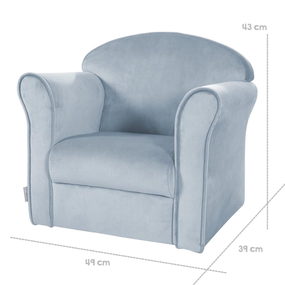 fauteuil pour enfant roba 'Lil Sofa' avec accoudoirs, ciel/bleu clair