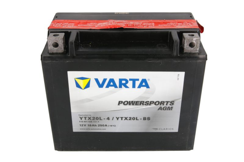 VARTA YTX20L-BS AGM 18AH 250A L+ – Réf. HT-47092