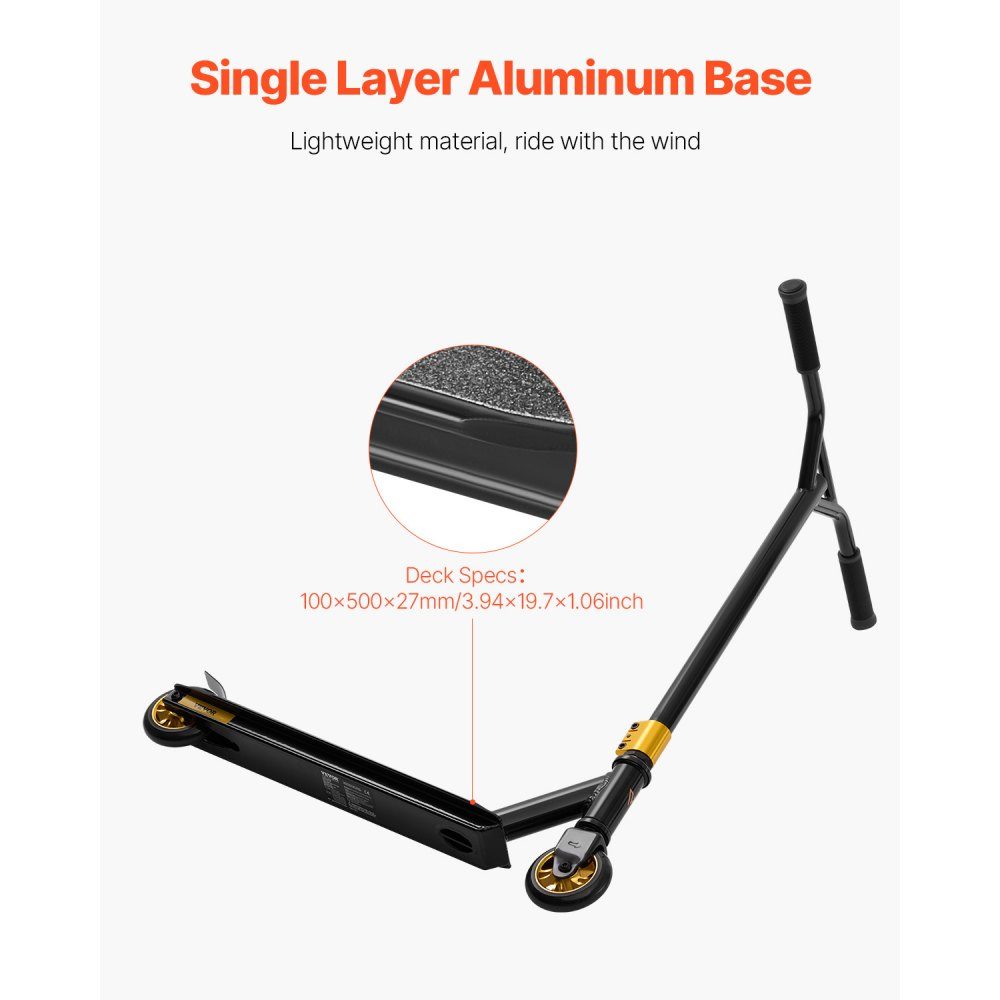 Stunt-Scooter, komplette Trick-Scooter für Kinder Ages 11-13, Teenager, Jungen und Mädchen, Freestyle-Street-Rider für Fortgeschrittene und Anfänger, leichtes Aluminiumdeck