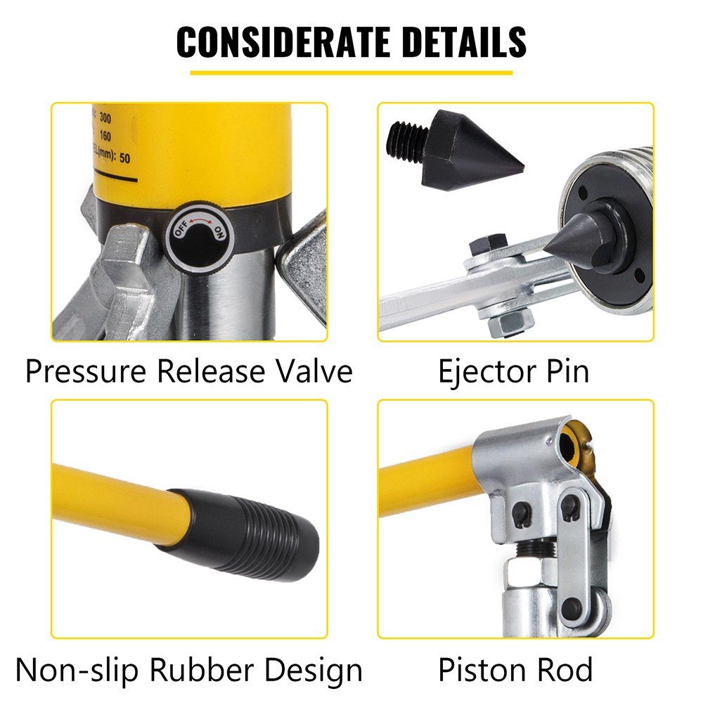 15T Hydraulic Puller, Hydraulic Wheel Hub Puller, Flywheel Puller, 3 Jaw Hydraulic Gear/Bearing/Wheel Bearing Puller, 180mm Maximum Reach, Hydraulic Bearing Puller