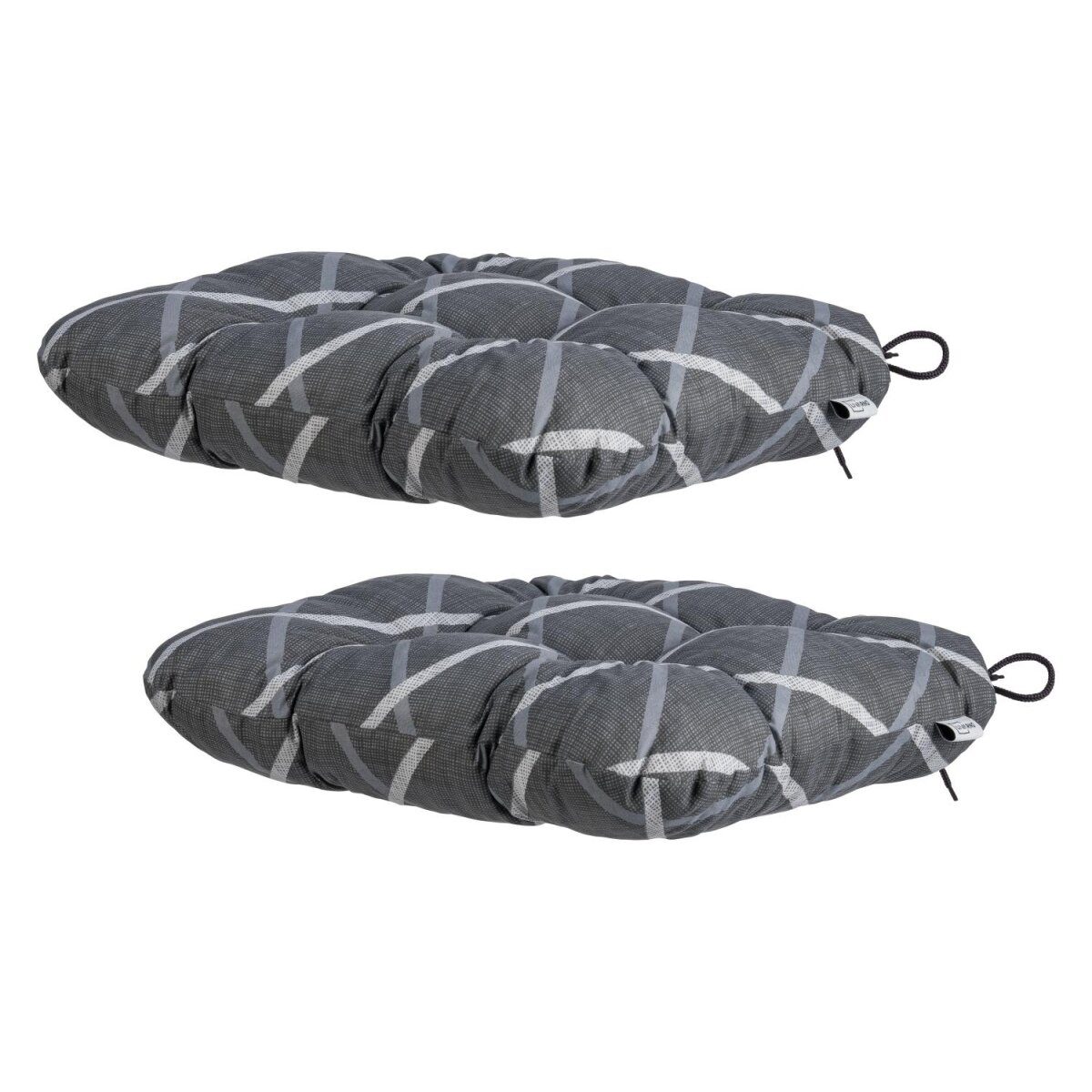 LIVARNO® zitkussen »Valencia / Miami«, 2 stuks (antraciet)