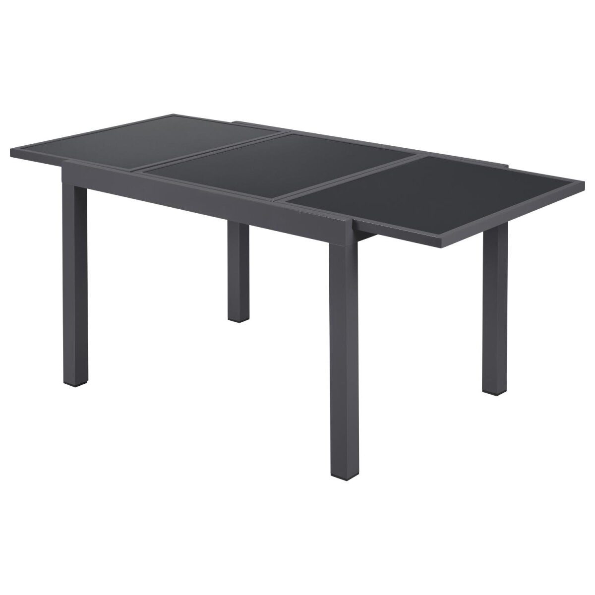 LIVARNO home Aluminium-Gartentisch „Houston / Toronto“, ausziehbar, grau