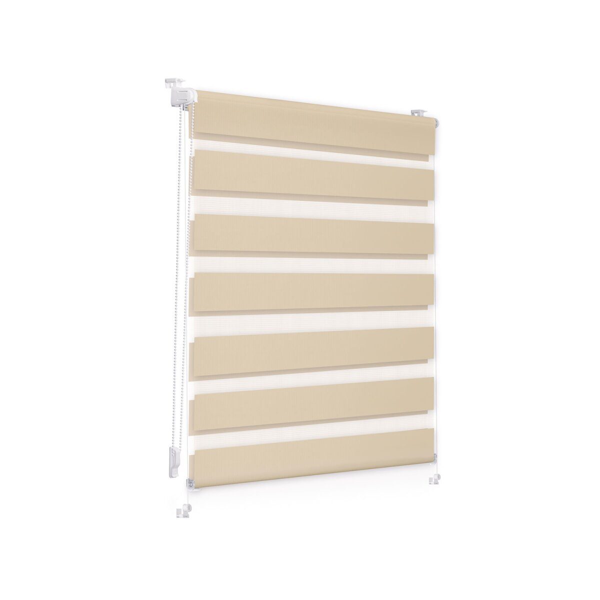 Duo-Rollo Klemmfix, ohne Bohren, gespannt, blickdicht, ab 45 x 150 cm