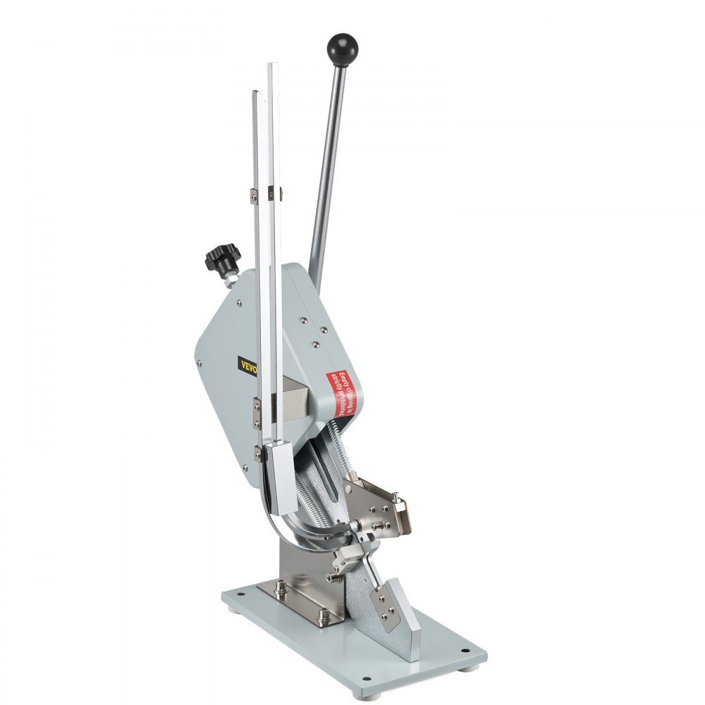 Hoge kwaliteit handmatige U-vormige worstsnijder met een doos met clips (5000 stuks), robuuste A304 broodsnijmachine van fijn staal, opvouwbare voedselsnijder, 37 x 19 x 57 cm