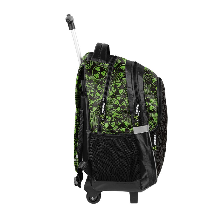 Alert backpack with wheels