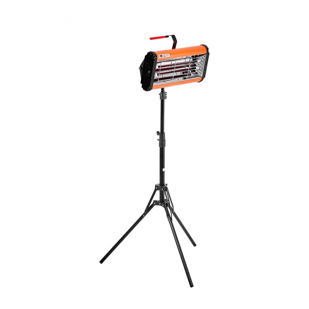 Lampa do utwardzania na podczerwień, ręczna/podwójna podstawka, 2000 W, ustawienie czasu 0–90 min, lampa do automatycznego utwardzania z automatyczną grzałką i uchwytem, ​​grzejniki do kabiny natryskowej/pieczenia o powierzchni 32 m2