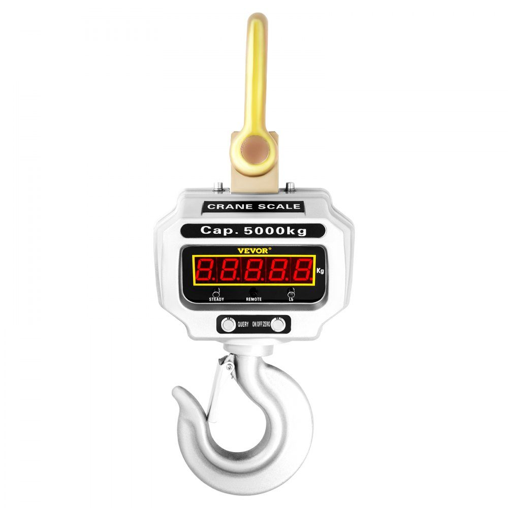 Digital Play Scale 5000kg High Accuracy Digital Hanging Scale Electronic Crane Scale Hanging Scale Digital Hook Mini Portable Hanging Scale with LCD Display for Travel Suitcase Fishing