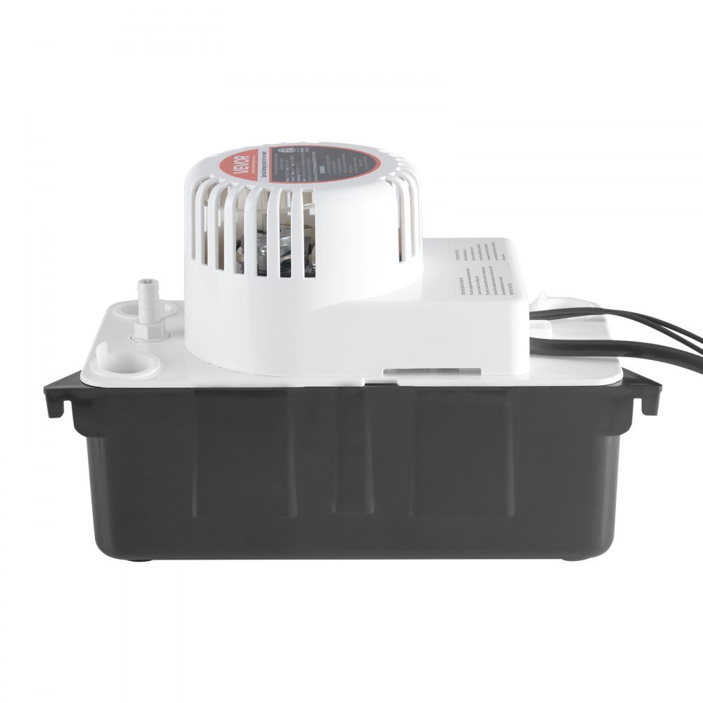 Condensate Extraction Pump, Condensate Pump, 1/50 HP 1.89L Tank, Automatic AC Condensate Pump with Float Switch and 6m Hose for Air Conditioner, Dehumidifier, Ice Maker, Water Drain, Black