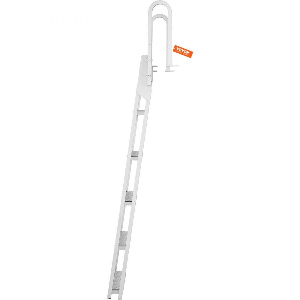 Dock Ladder Fold Up 5 Step 300lb Aluminum Pontoon Boat Ladder with Wide Step and Non-Slip Rungs Swimming Step Ladder for Boarding Ships/Lake/Pools/Ocean Dock Ladder Fold Up 5 Step 300lb Aluminum Pontoon Boat Ladder with Wide Step and Non-Slip Rungs Swimming Step Ladder for Boarding Ships/Lake/Pools/Ocean
