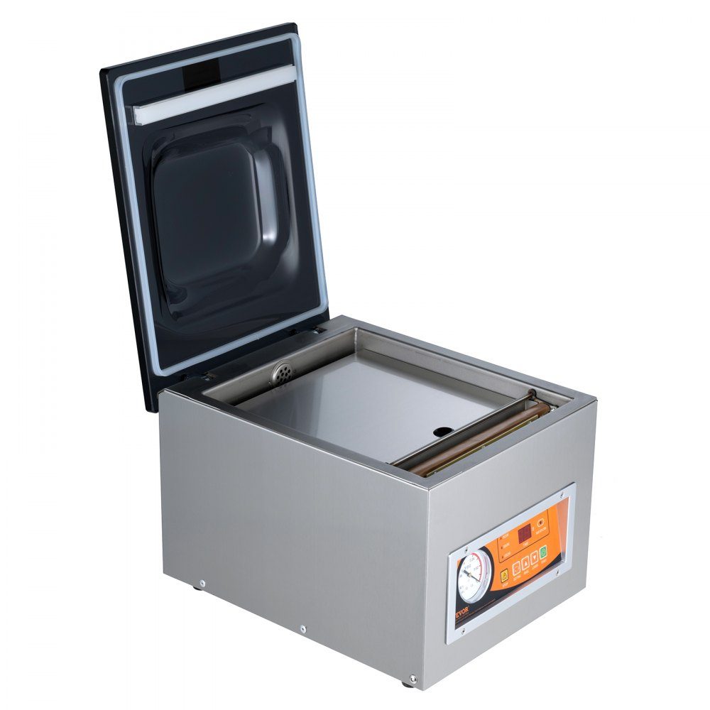Kamervacuümmachine 260 W vacumeermachine voor vochtige gerechten, vleesmarinades enz. Compact formaat met een seallengte van 26 cm Kan worden gebruikt in particuliere keukens en commerciële ruimtes