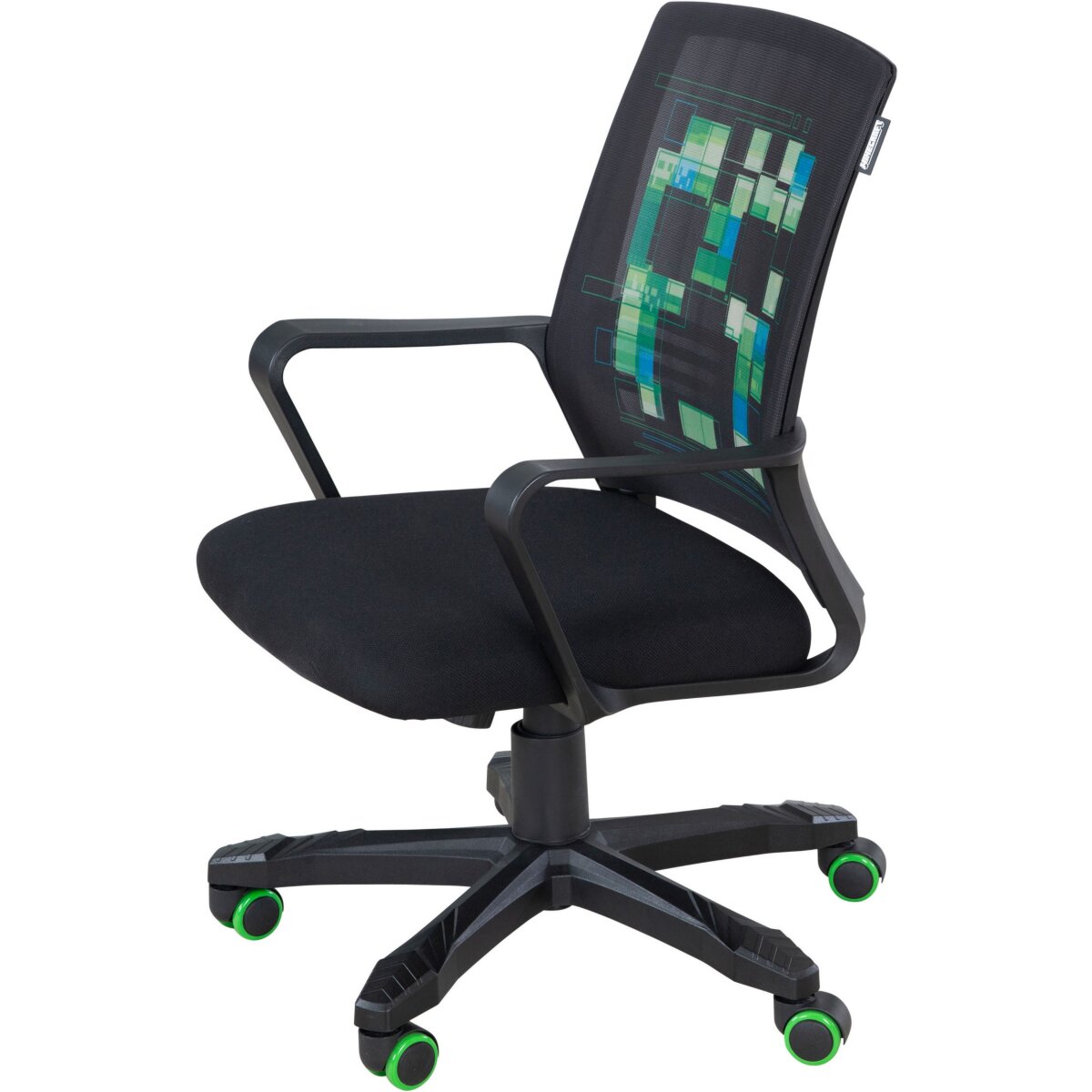 Chaise de jeu PHOENIX, réglable en hauteur en continu, mécanisme à bascule, noir Chaise de jeu PHOENIX, réglable en hauteur en continu, mécanisme à bascule, noir