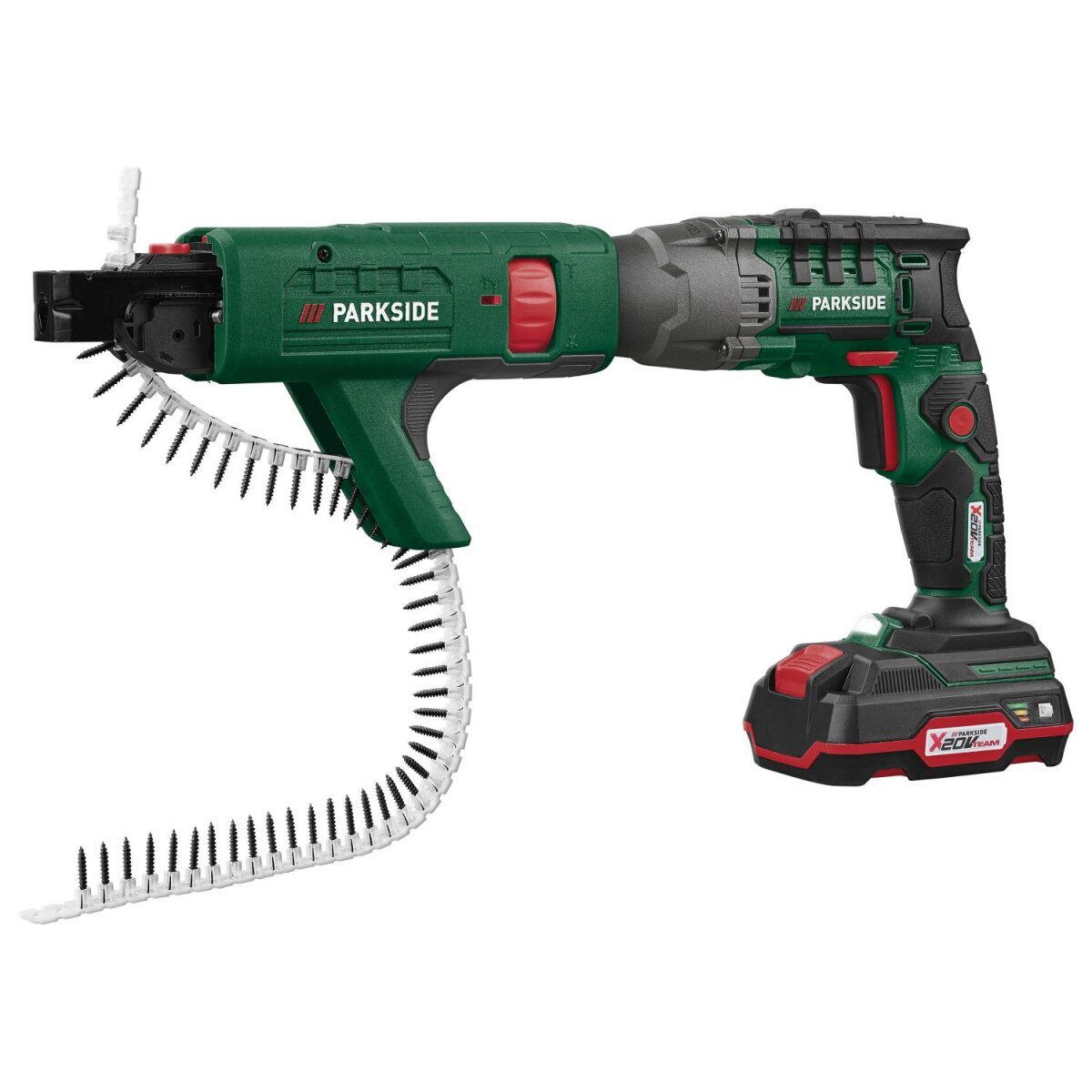 Wkrętarka akumulatorowa PARKSIDE® 20 V PTBSA 20-Li A1, z akumulatorem i ładowarką
