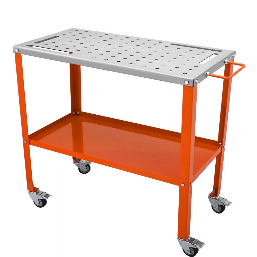 Mobilny stół spawalniczy Stół spawalniczy 36" x 18" Udźwig 1200 funtów Stół z otworami 94 otwory (φ 0,6") Stół warsztatowy Stół roboczy ze stali węglowej Wózek spawalniczy na kółkach 4 miejsca na narzędzia Mobilny stół spawalniczy Stół spawalniczy 36" x 18" Udźwig 1200 funtów Stół z otworami 94 otwory (φ 0,6") Stół warsztatowy Stół roboczy ze stali węglowej Wózek spawalniczy na kółkach 4 miejsca na narzędzia