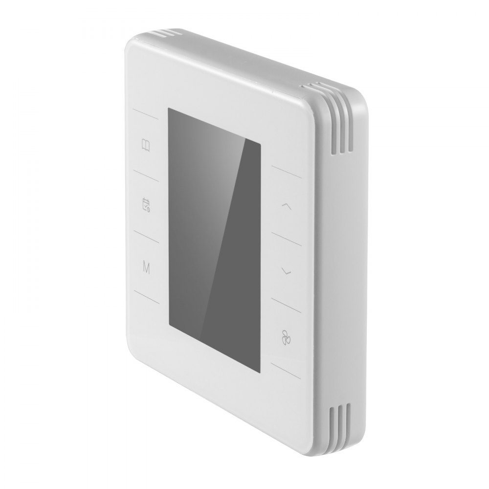 Thermostat programmable 7 jours, thermostat d'ambiance pour pompe à chaleur, climatisation, chauffage au sol, écran LED avec rétroéclairage, large plage de température de 5 à 37 °C, blanc